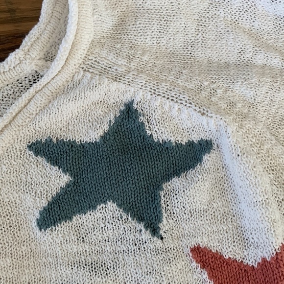 Lou & Grey Multicolor Intarsia Star Sweater Small - Picture 4 of 9